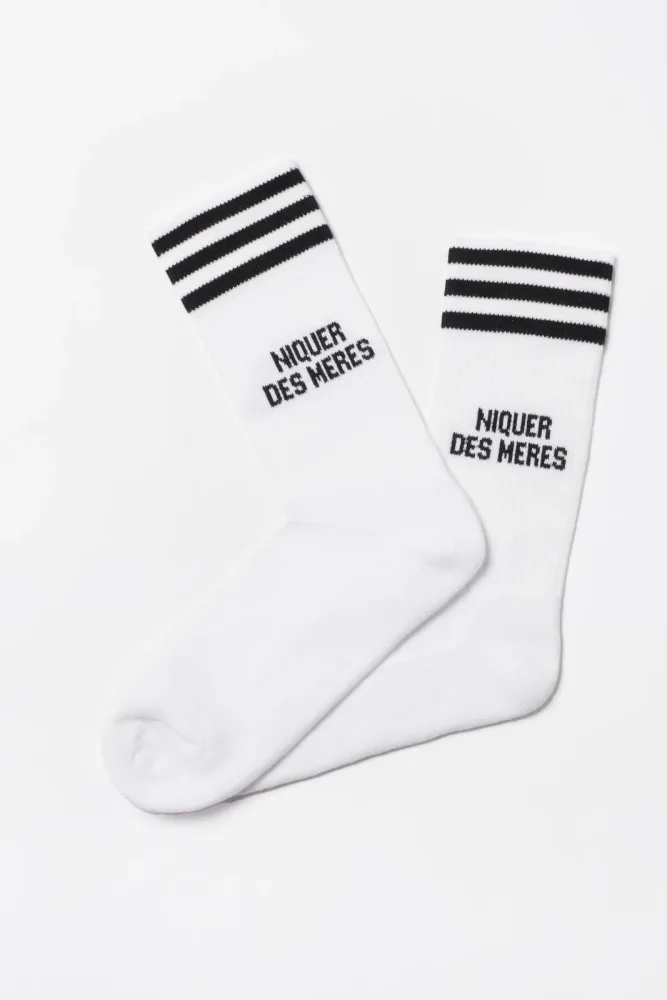 Mother Socker Socken - White + Black EU37-45