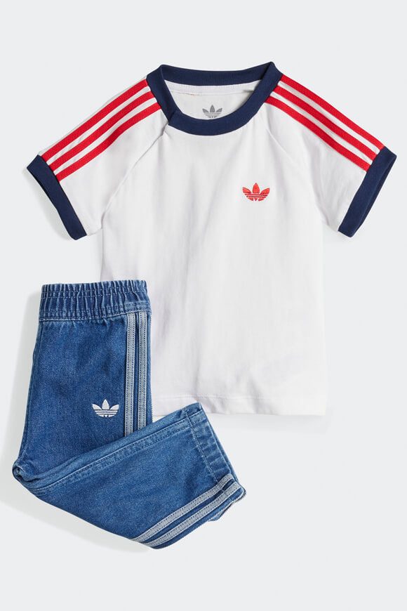 Adidas Originals Baby-Set - Medium Blue Denim + White 86