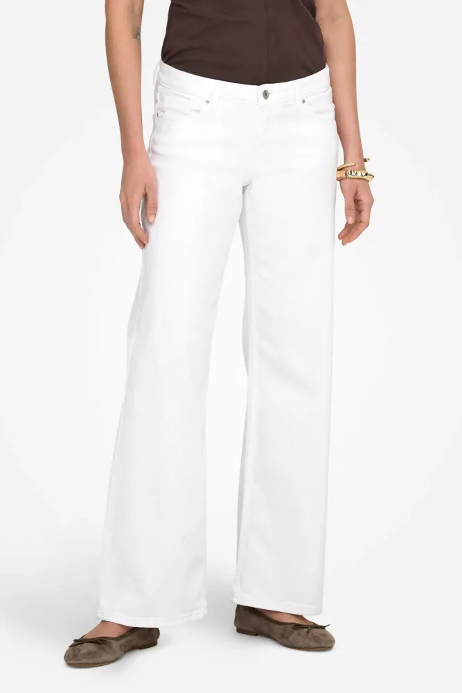 Only ONLJUDY-O Wide Leg Jeans - White M Damen
