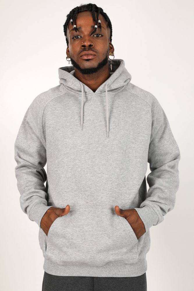 Urban Classics Oversize Kapuzensweatshirt - Hellgrau meliert S