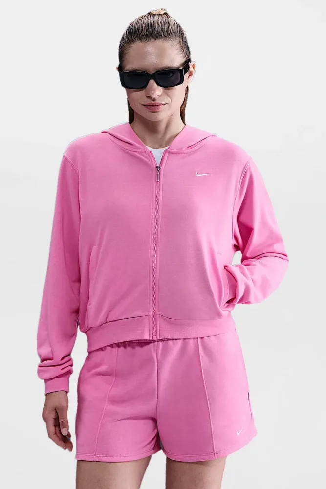 Nike Chill Terry Oversize Kapuzensweatjacke - Playful Pink S Damen
