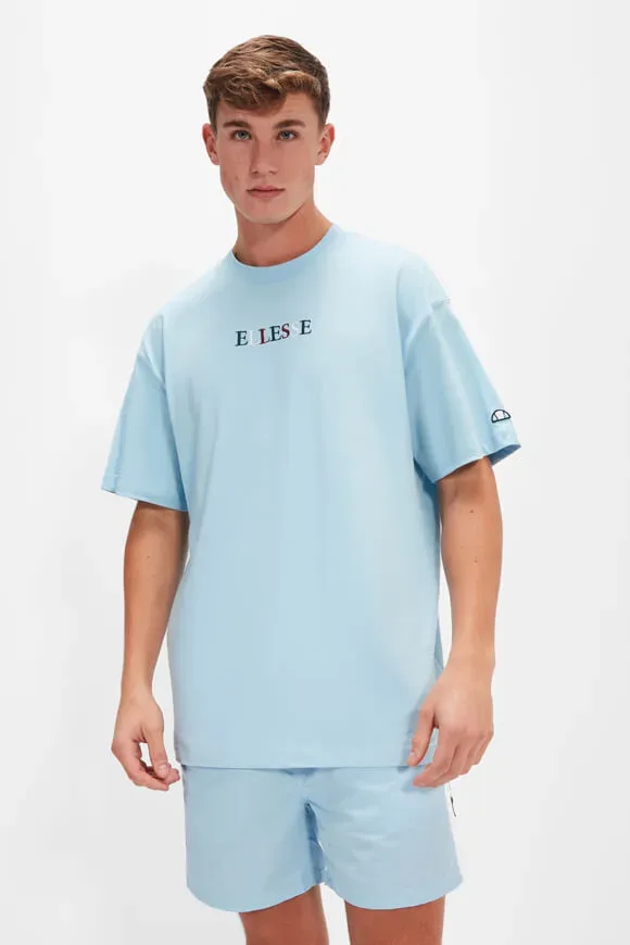Ellesse Deliora T-Shirt - Light Blue M Herren