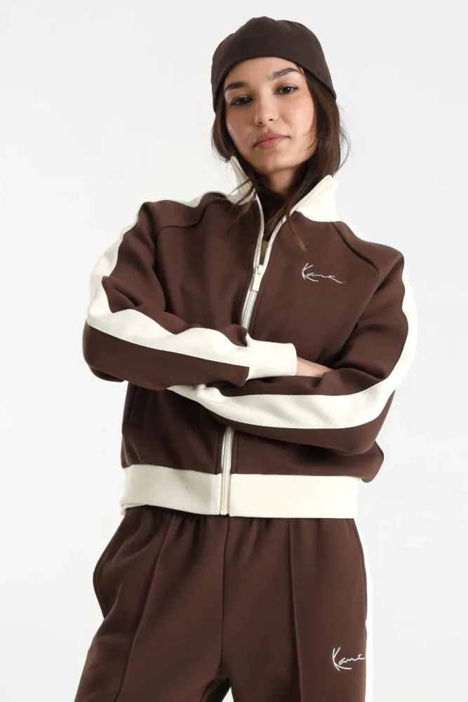 Karl Kani Signature Trainingsjacke - Brown M Damen