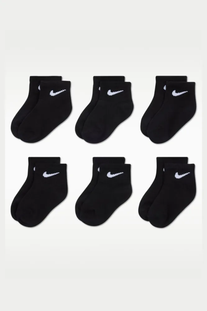 Nike Sechserpack Baby Socken - Black EU16-18.5