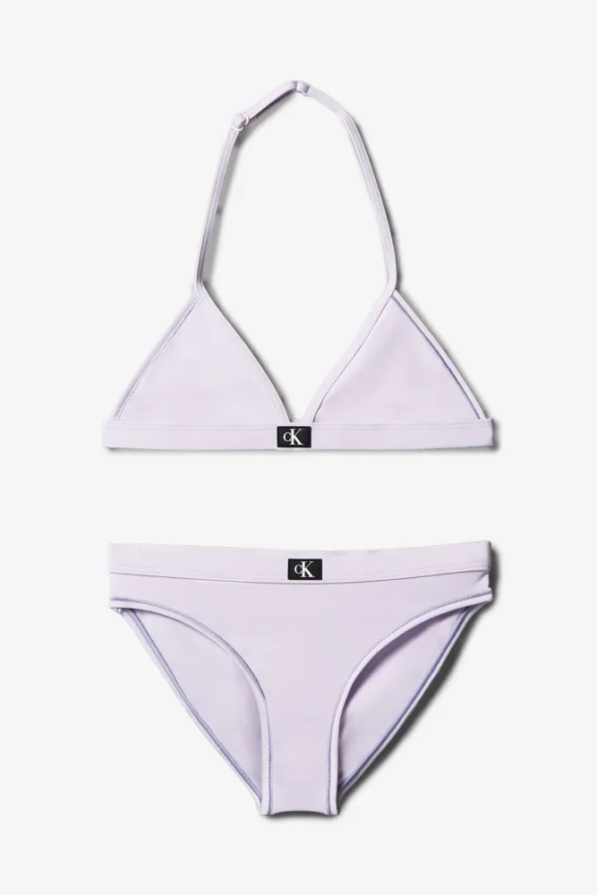 Calvin Klein Swimwear Triangel Bikini - Lilac Sprig 14-16 Kids