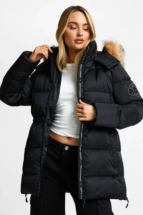 Zavetti Canada Virna 2.0 Puffer Parka - Jet Black S Damen