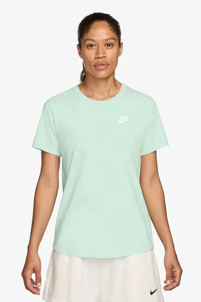 Nike - T-Shirt, W Nsw Club Ss Tee, M, Türkisblau