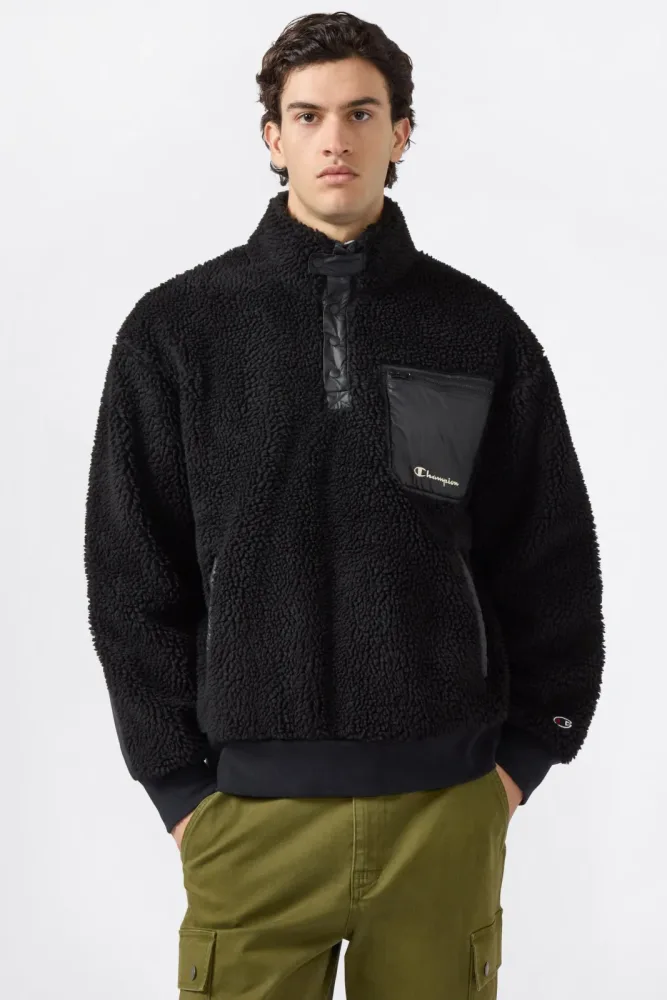 Champion Teddy Sweater - Black L Herren