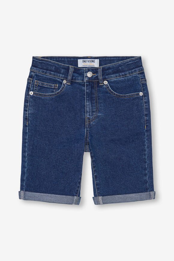 Only & Sons Junior OSJPLY Jeansshorts - Medium Blue Denim 146 Kids
