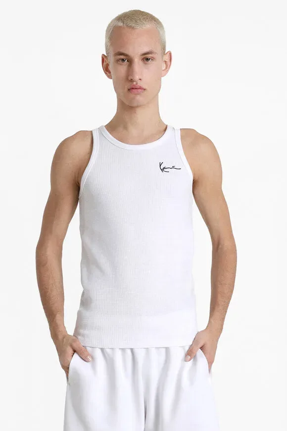 Karl Kani Tanktop aus Waffelstoff - White M Herren