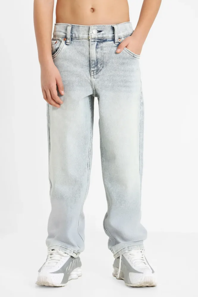 Levi's Stay Loose Taper Fit Jeans - Baby Blue Essentials 14 Kids
