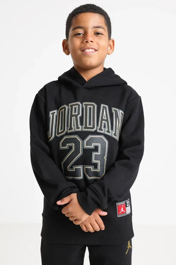 Jordan Kapuzensweatshirt - Black + Gold L Kids
