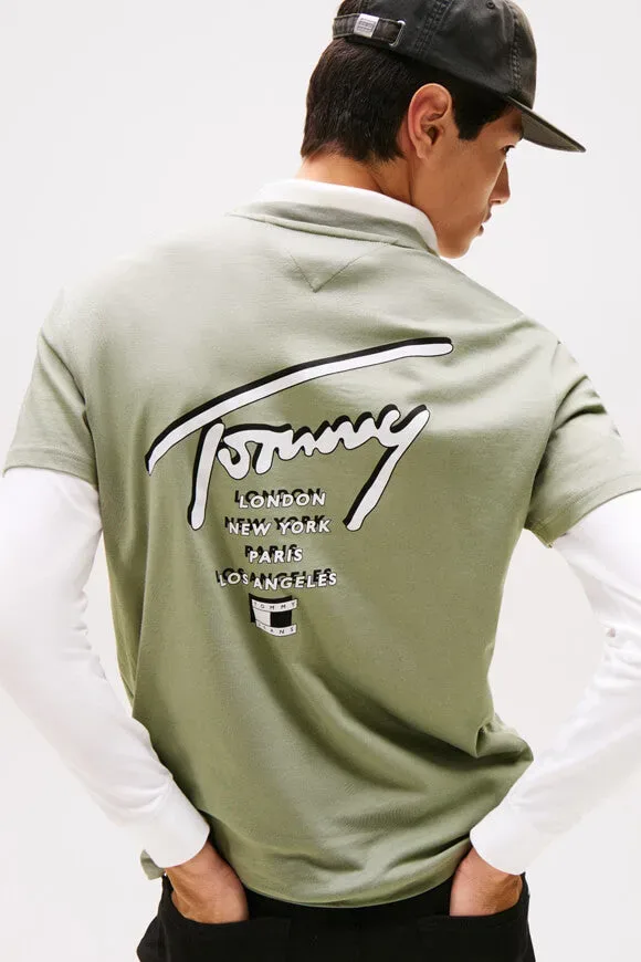 Tommy Jeans T-Shirt - Utility Sage M Herren