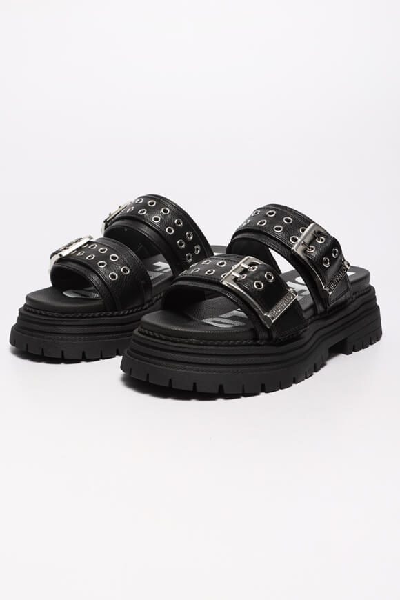 Buffalo Lennox Loop Plateau Pantoletten - Black EU36 Damen
