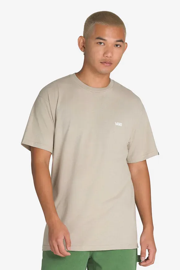 Vans Left Chest Logo T-Shirt - London Fog Grey L Herren