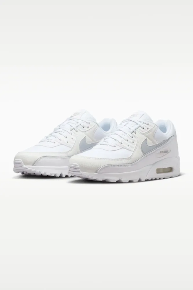 Nike Air Max 90 PRM Sneaker - White + Metallic Silver EU42 Herren