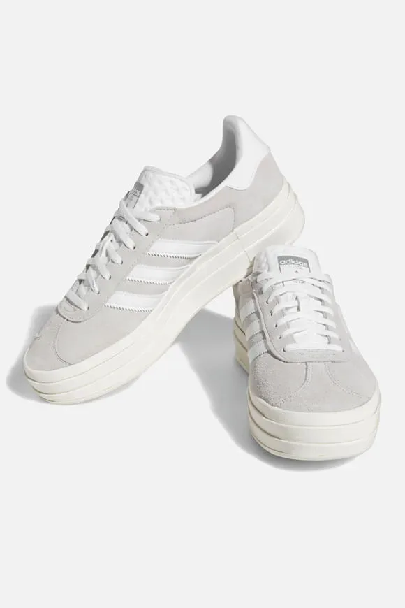 Adidas Originals Gazelle Bold Plateau Sneaker - Grey Two + Footwear White + Cloud White EU36 Damen