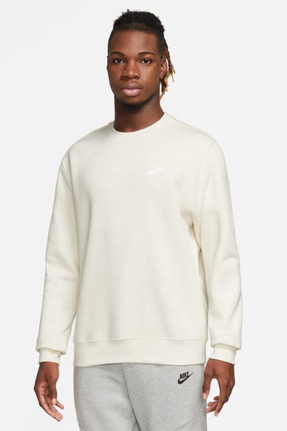 Nike Sportswear Club Sweatshirt - Sail + White M Herren