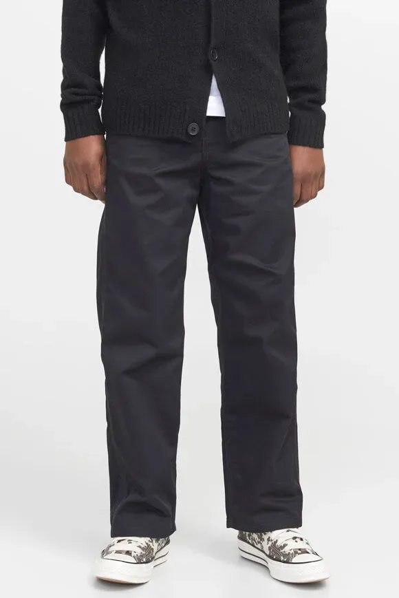 Jack & Jones Junior Alex Clean Wide Leg Worker Hose - Black 146 Kids