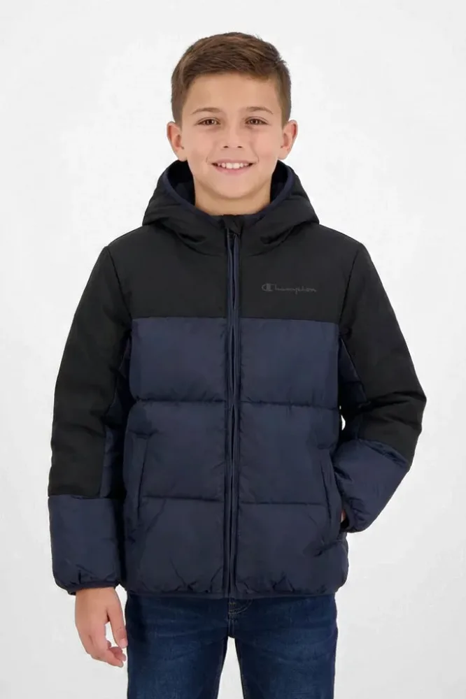Champion Pufferjacke - Navy + Black XL Kids