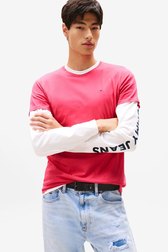 Tommy Jeans T-Shirt - Vintage Cerise M Herren