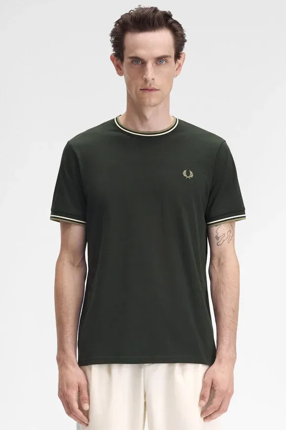 Fred Perry T-Shirt - Night Green M Herren