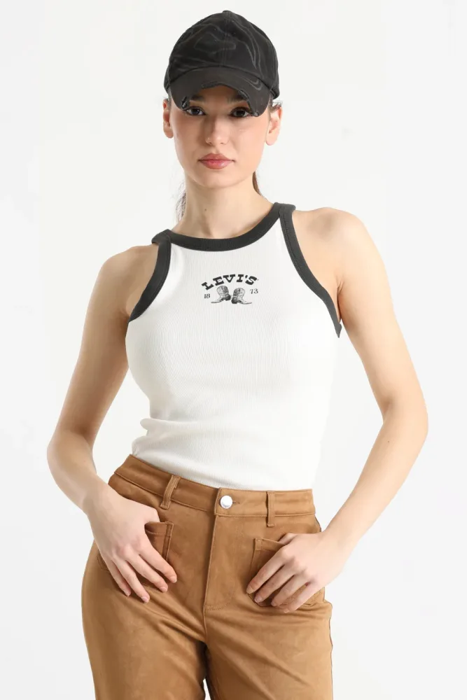 Levi's Geripptes Top - Sugar Swizzle S Damen