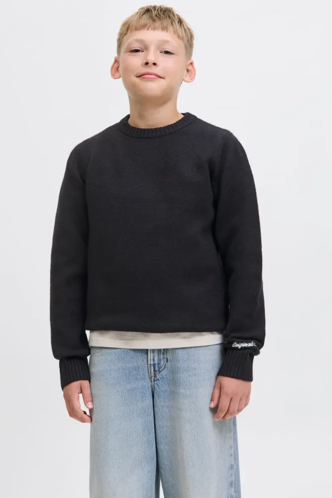 Jack & Jones Junior JORNORREBRO Strickpullover - Black 164 Kids