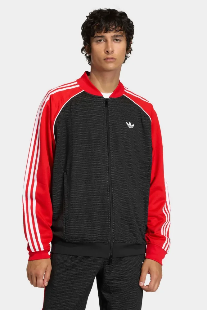 Adidas Originals Adicolor Classics Mesh Trainingsjacke - Black + Red M Herren