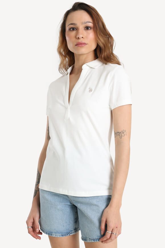 U.S. Polo Assn. Poloshirt - Offwhite M Damen