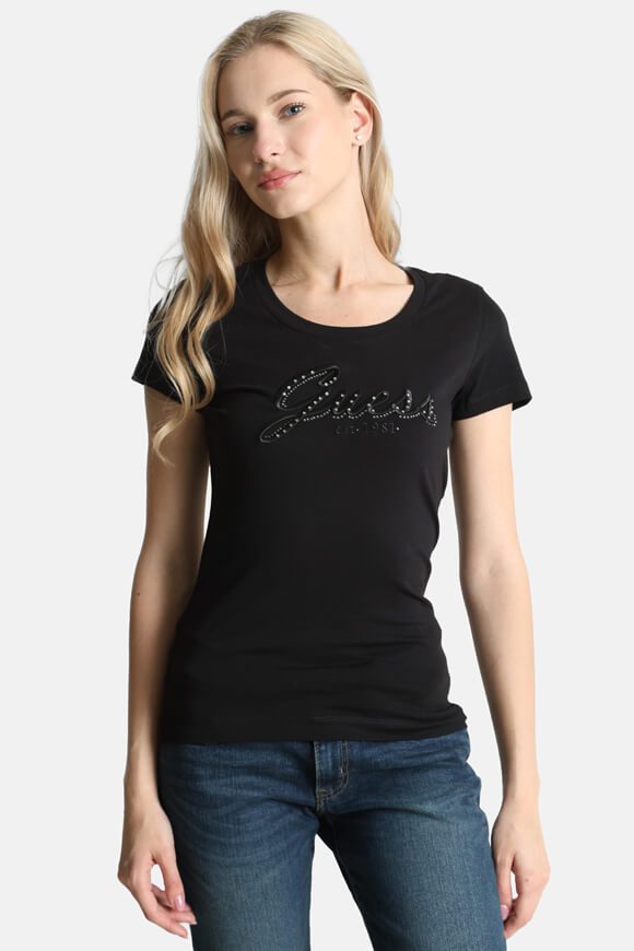 Guess T-Shirt - Black S Damen