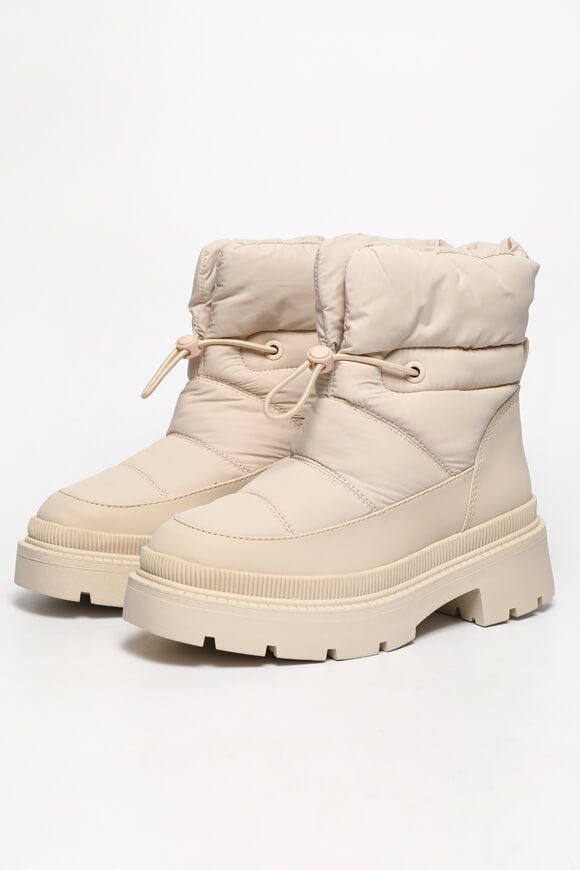 Tamaris Gefütterte Stiefelette - Ivory EU37 Damen