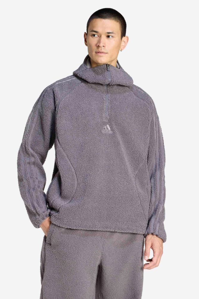Adidas Originals Teamgeist Fleece Kapuzensweater - Grey Strata L Herren