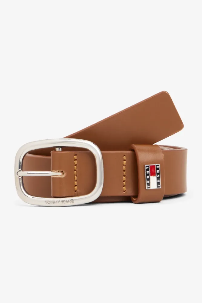 Tommy Jeans Ledergürtel - Cognac 80 Damen