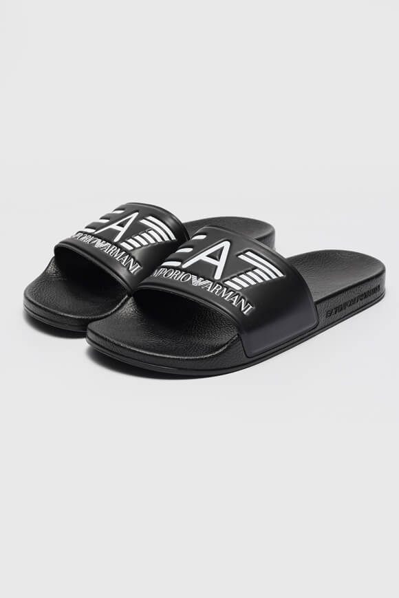 EA7 Emporio Armani Pantoletten - Black + White EU37 Damen
