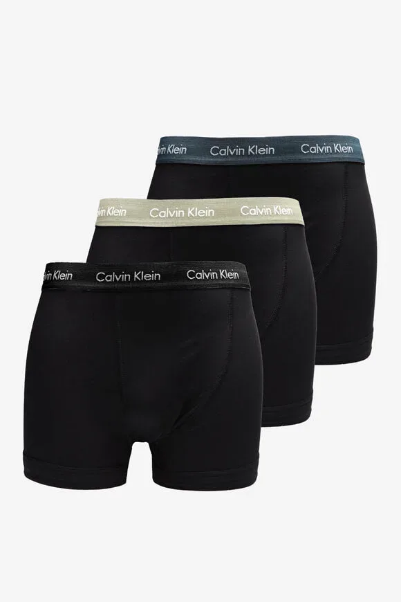 Calvin Klein Underwear Dreierpack Boxershorts - Black + Hemisphere Blue + Ash L Herren
