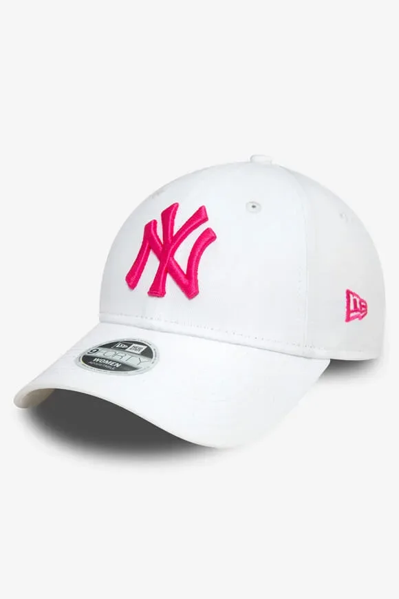 New Era 9Forty Cap / Strapback - White + Pink Einheitsgroesse Damen