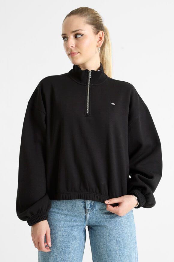 Tommy Jeans Oversize Sweatshirt - Black M Damen