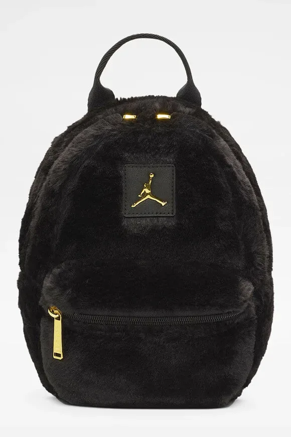 Jordan Mini Kunstfell-Rucksack - Black Einheitsgroesse