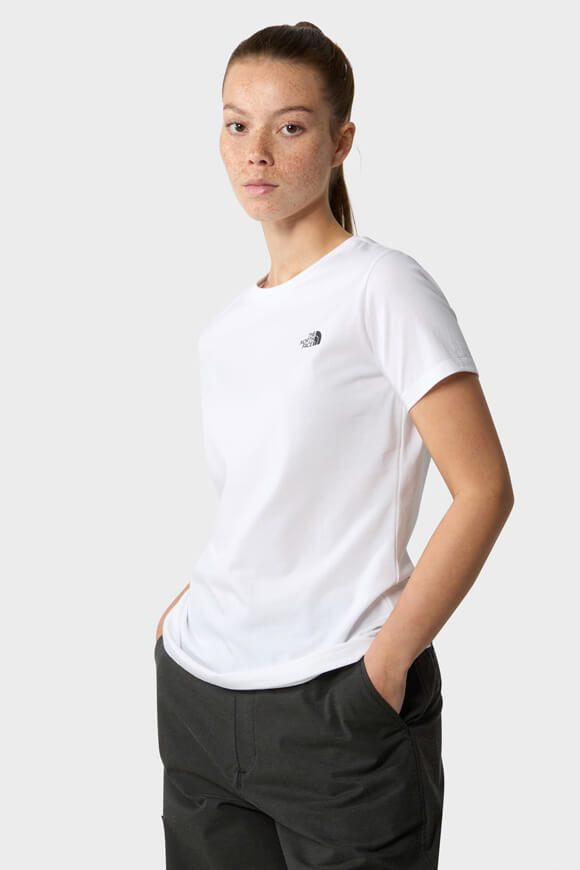 The North Face Simple Dome T-Shirt - White S Damen