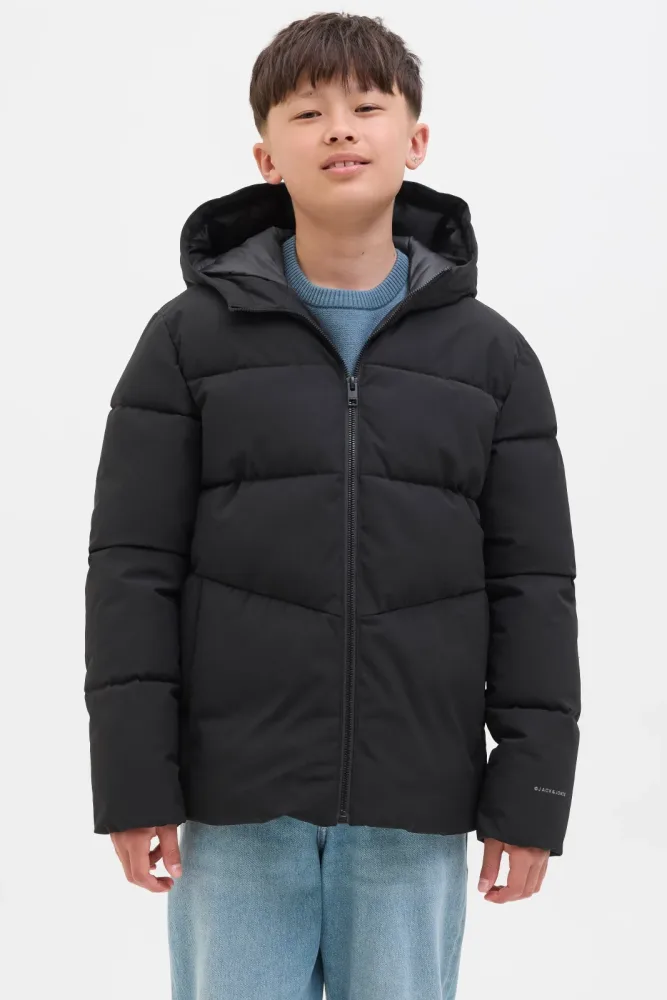 Jack & Jones Junior JJGLOBAL Pufferjacke - Black 140 Kids