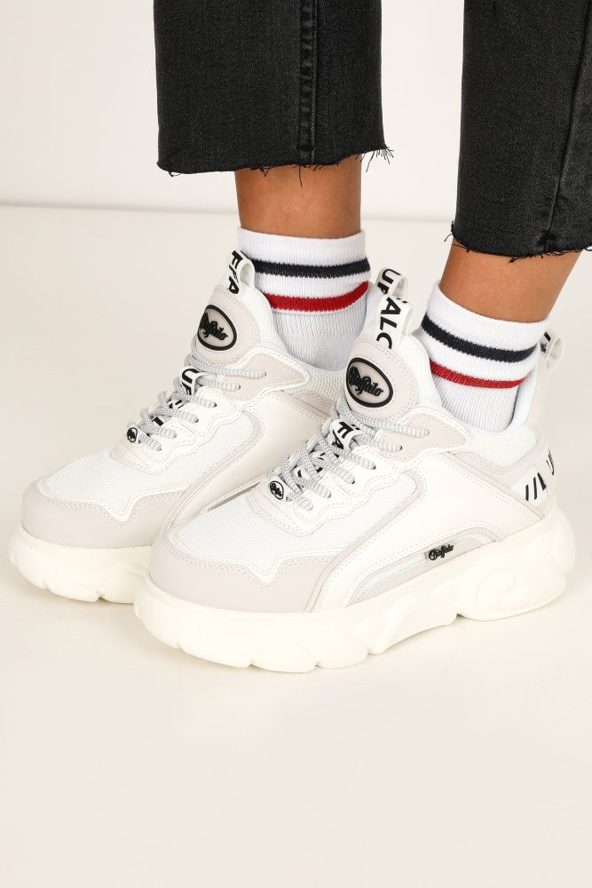 Buffalo Vegan CLD Chai Plateau Sneaker - Weiss EU36 Damen