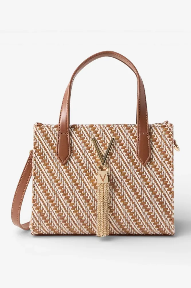 Valentino by Mario Valentino Divina Mini Hand- / Umhängetasche - Light Brown + White Einheitsgroesse Damen