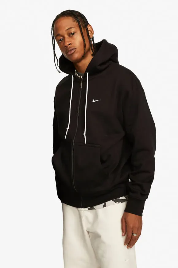 Nike Solo Swoosh Kapuzensweatjacke - Black XS Herren