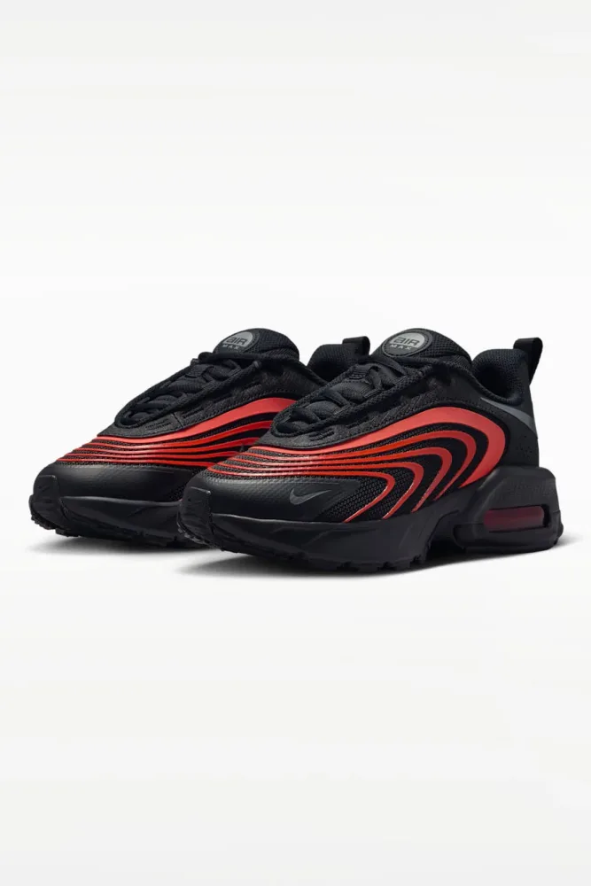 Nike Air Max Fire Sneaker - Black + Smoke Grey + Picante Red EU36.5 Kids
