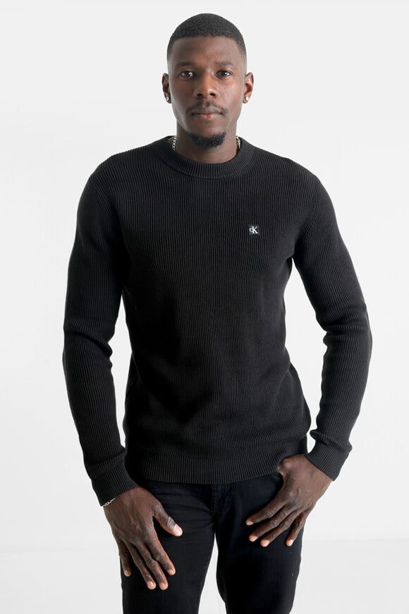 Calvin Klein Jeans Embro Badge Strickpullover - Black S Herren
