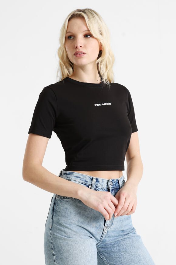 Pegador Ines Crop T-Shirt - Black S Damen