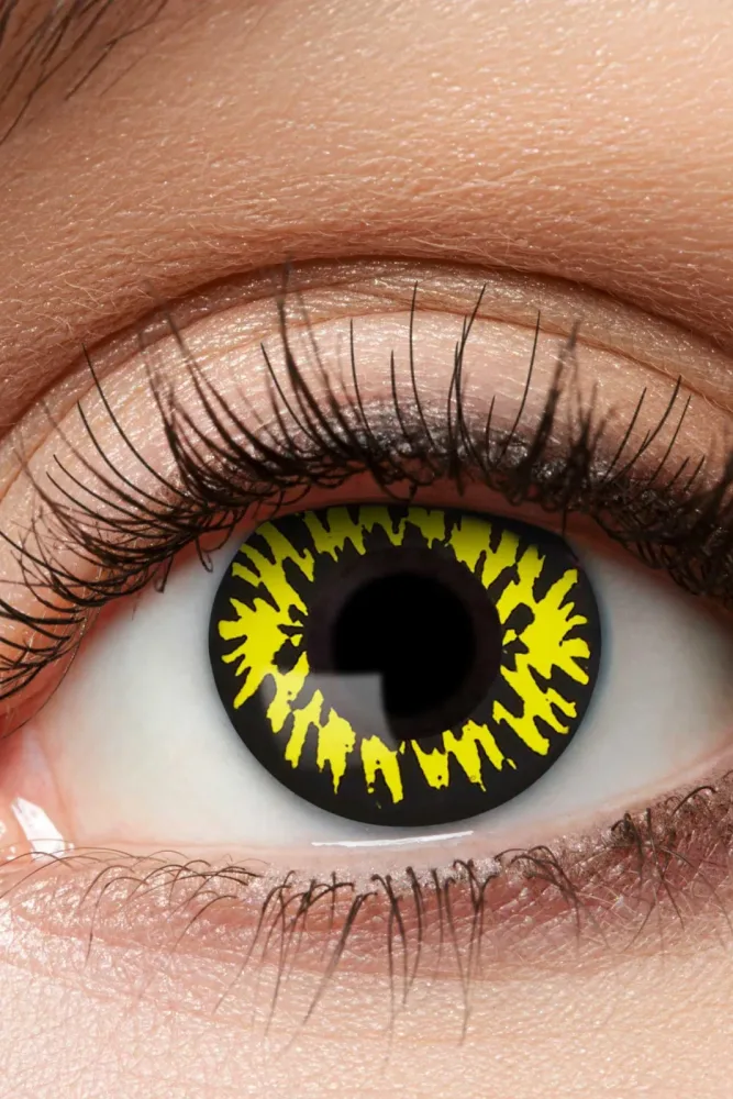 Eye Catcher Farblinsen - Gelb + Schwarz Einheitsgroesse