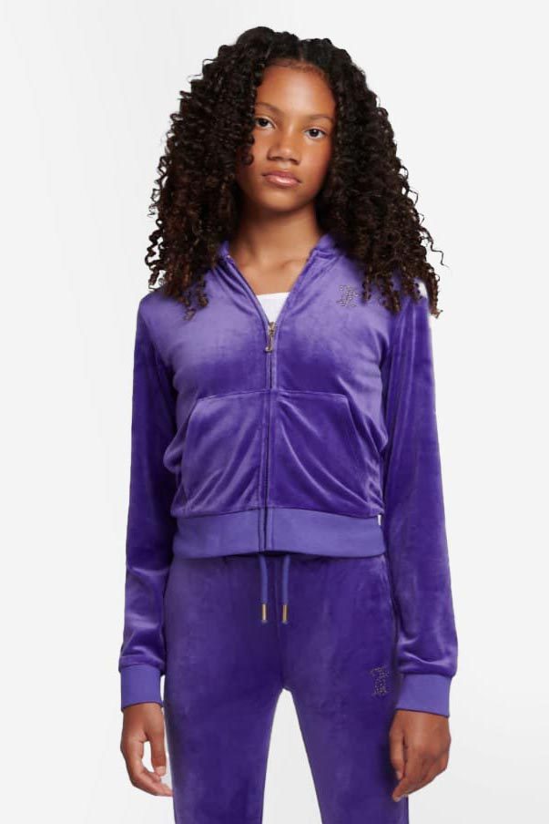 Juicy Couture Samt Jacke - Purple 12 Kids