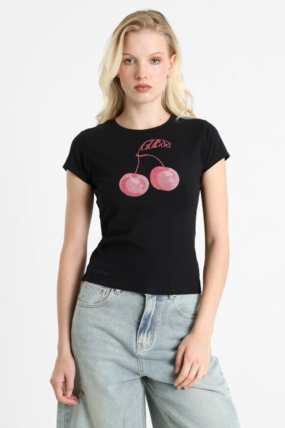 Guess T-Shirt - Black S Damen